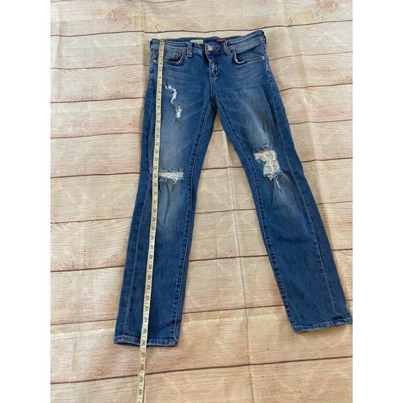 Pilcro And Letterpress Women's Slim Boyfriend Crop Jeans - 26 - Picture 3 of 12